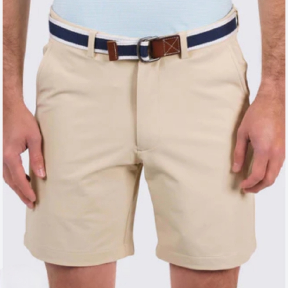Turtleson Stretch Performance Golf Shorts 8" Khaki 35 Waist